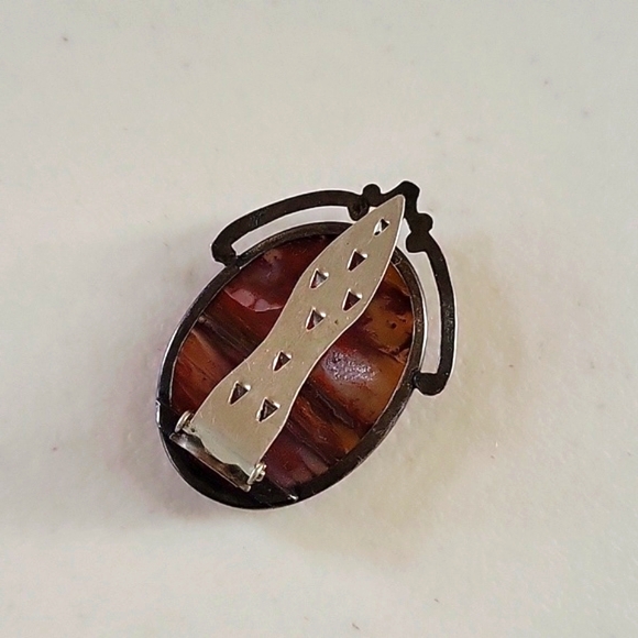 Vintage Sterling Gemstone Shoe Clip - Picture 2 of 6